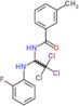 3-methyl-N-{2,2,2-trichloro-1-[(2-fluorophenyl)amino]ethyl}benzamide