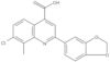 2-(1,3-Benzodioxol-5-yl)-7-chloro-8-methyl-4-quinolinecarboxylic acid