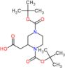 2-[1,4-bis(tert-butoxycarbonyl)piperazin-2-yl]acetic acid