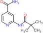 2-[(2,2-dimethylpropanoyl)amino]pyridine-4-carboxamide