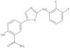 5-[2-[(2,3-Difluorophenyl)amino]-5-thiazolyl]-2-hydroxybenzamide