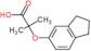 2-(2,3-dihydro-1H-inden-5-yloxy)-2-methylpropanoic acid