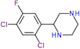 2-(2,4-dichloro-5-fluoro-phenyl)piperazine