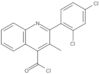 2-(2,4-Dichlorophenyl)-3-methyl-4-quinolinecarbonyl chloride