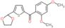 (2,4-dimethoxyphenyl)-[5-(1,3-dioxolan-2-yl)-2-thienyl]methanone