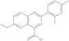 2-(2,4-Dimethylphenyl)-6-ethyl-4-quinolinecarbonyl chloride