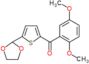 (2,5-dimethoxyphenyl)-[5-(1,3-dioxolan-2-yl)-2-thienyl]methanone