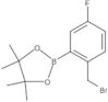 2-[2-(Bromomethyl)-5-fluorophenyl]-4,4,5,5-tetramethyl-1,3,2-dioxaborolane
