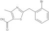 2-[(2-Bromophenyl)methyl]-4-methyl-5-thiazolecarboxylic acid