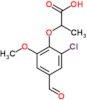 2-(2-Chloro-4-formyl-6-methoxyphenoxy)propanoic acid