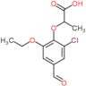 2-(2-chloro-6-ethoxy-4-formylphenoxy)propanoic acid