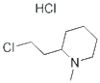 Piperidine, 2-(2-chloroethyl)-1-methyl-, hydrochloride (1:1)