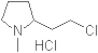 Pyrrolidine, 2-(2-chloroethyl)-1-methyl-, hydrochloride (1:1)