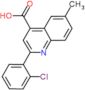 2-(2-chlorophenyl)-6-methylquinoline-4-carboxylic acid