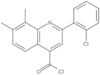 2-(2-Chlorophenyl)-7,8-dimethyl-4-quinolinecarbonyl chloride