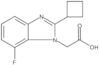 1H-Benzimidazole-1-acetic acid, 2-cyclobutyl-7-fluoro-