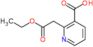 2-(2-ethoxy-2-oxoethyl)pyridine-3-carboxylic acid