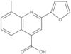 4-Quinolinecarboxylic acid, 2-(2-furanyl)-8-methyl-