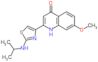 7-methoxy-2-[2-(propan-2-ylamino)-1,3-thiazol-4-yl]quinolin-4(1H)-one
