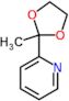 2-(2-methyl-1,3-dioxolan-2-yl)pyridine