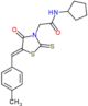 N-cyclopentyl-2-[(5Z)-5-(4-methylbenzylidene)-4-oxo-2-thioxo-1,3-thiazolidin-3-yl]acetamide