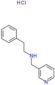 2-phenyl-N-(pyridin-3-ylmethyl)ethanamine hydrochloride (1:1)