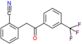 2-[2-oxo-2-[3-(trifluoromethyl)phenyl]ethyl]benzonitrile