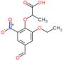 2-(2-ethoxy-4-formyl-6-nitrophenoxy)propanoic acid