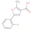 4-Oxazolecarboxylic acid, 2-(2-fluorophenyl)-5-methyl-