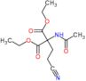 diethyl (acetylamino)(2-cyanoethyl)propanedioate