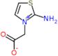 (2-amino-1,3-thiazol-3-ium-3-yl)acetate