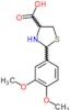 2-(3,4-dimethoxyphenyl)-1,3-thiazolidine-4-carboxylic acid