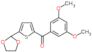 (3,5-dimethoxyphenyl)-[5-(1,3-dioxolan-2-yl)-2-thienyl]methanone