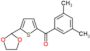 (3,5-dimethylphenyl)-[5-(1,3-dioxolan-2-yl)-2-thienyl]methanone