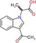 2-(3-acetyl-1H-indol-1-yl)propanoic acid