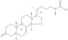 (5α,25S)-3-Oxocholest-7-en-26-oic acid