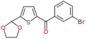 (3-bromophenyl)-[5-(1,3-dioxolan-2-yl)-2-thienyl]methanone