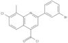 2-(3-Bromophényl)-7-chloro-8-méthyl-4-quinoléinecarbonyle chlorure