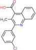 2-(3-chlorophenyl)-3-methylquinoline-4-carboxylic acid