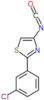 2-(3-chlorophenyl)-4-isocyanato-1,3-thiazole