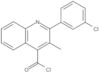 2-(3-Chlorophenyl)-3-methyl-4-quinolinecarbonyl chloride