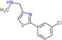 1-[2-(3-chlorophenyl)-1,3-thiazol-4-yl]-N-methylmethanamine