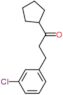 3-(3-chlorophenyl)-1-cyclopentylpropan-1-one