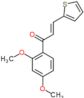 (2E)-1-(2,4-dimethoxyphenyl)-3-thiophen-2-ylprop-2-en-1-one