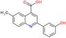 2-(3-hydroxyphenyl)-6-methylquinoline-4-carboxylic acid