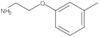 2-(3-methylphenoxy)ethanamine