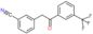 3-[2-oxo-2-[3-(trifluoromethyl)phenyl]ethyl]benzonitrile