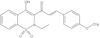 1-(2-Ethyl-4-hydroxy-1,1-dioxido-2H-1,2-benzothiazin-3-yl)-3-(4-methoxyphenyl)-2-propen-1-one