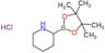 2-(4,4,5,5-tetramethyl-1,3,2-dioxaborolan-2-yl)piperidine hydrochloride