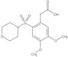 4,5-Dimethoxy-2-(4-morpholinylsulfonyl)benzeneacetic acid